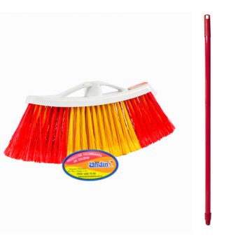 Escoba Zulia Suave Plus Con Cabo De Madera New Andin