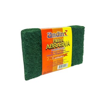 Esponja Fibra Abrasiva Verde Paquete x 24 New Andin