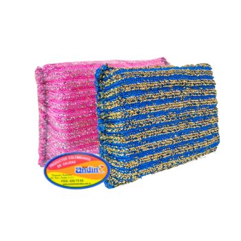 Kit Esponja Reluciente Combinada x 2 New Andin
