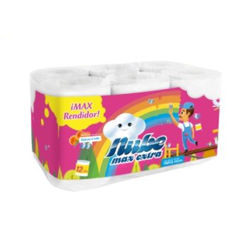 Papel Higiénico Max Triple Hoja (28 Metros) X 12 Aroma Durazno