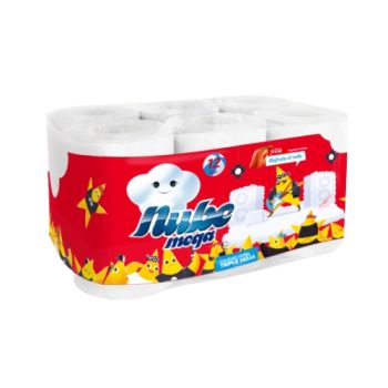 Papel Higiénico Mega Triple Hoja (35 Metros) X 12  Aroma Fresa
