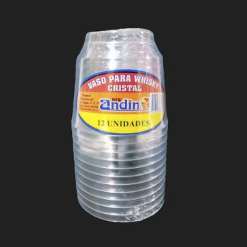 Vaso Whisky Cristal Paquete X 12 New Andin