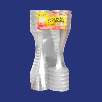 Copa Champaña Cristal x 12 unds