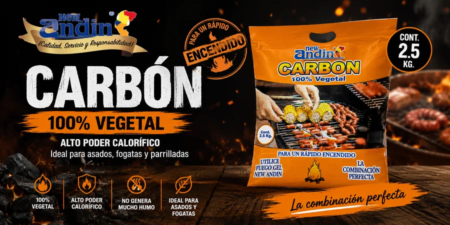 Carbón vegetal para sados New Andin